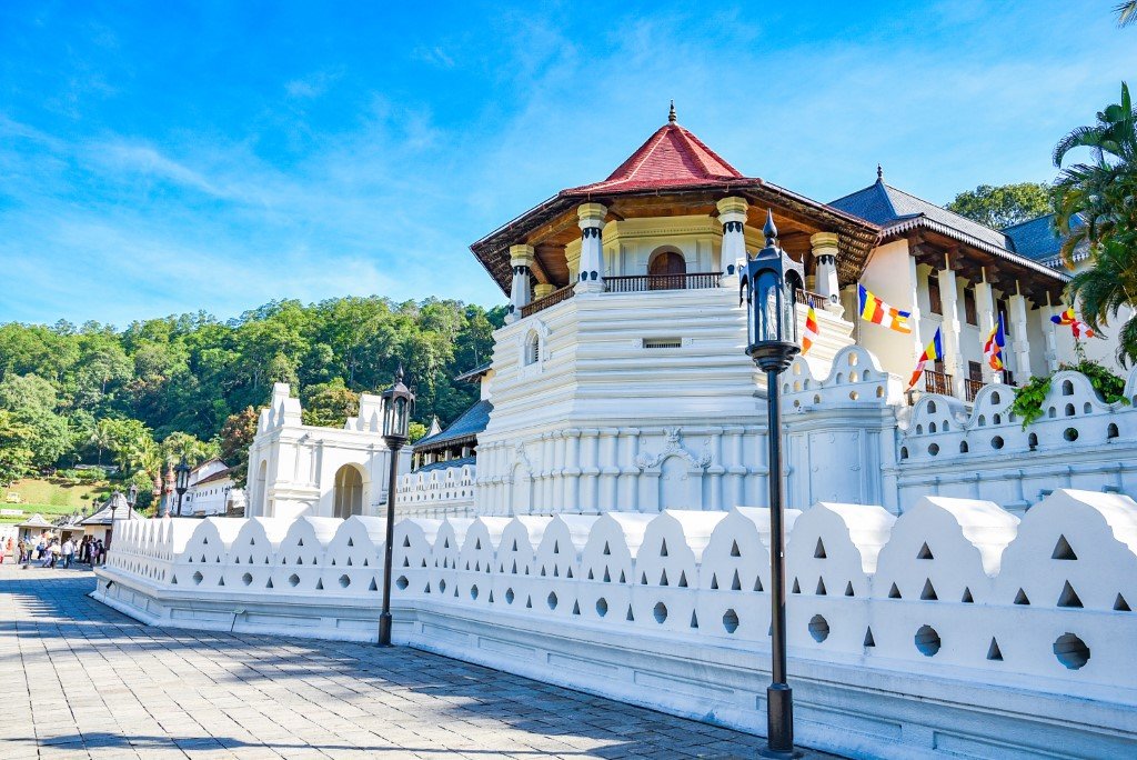 Temple of the Sacred Tooth Relic in Kandy, Sri Lanka