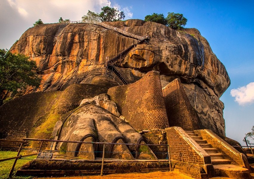 Lion's Paw entrance at Sigiriya Rock Fortress